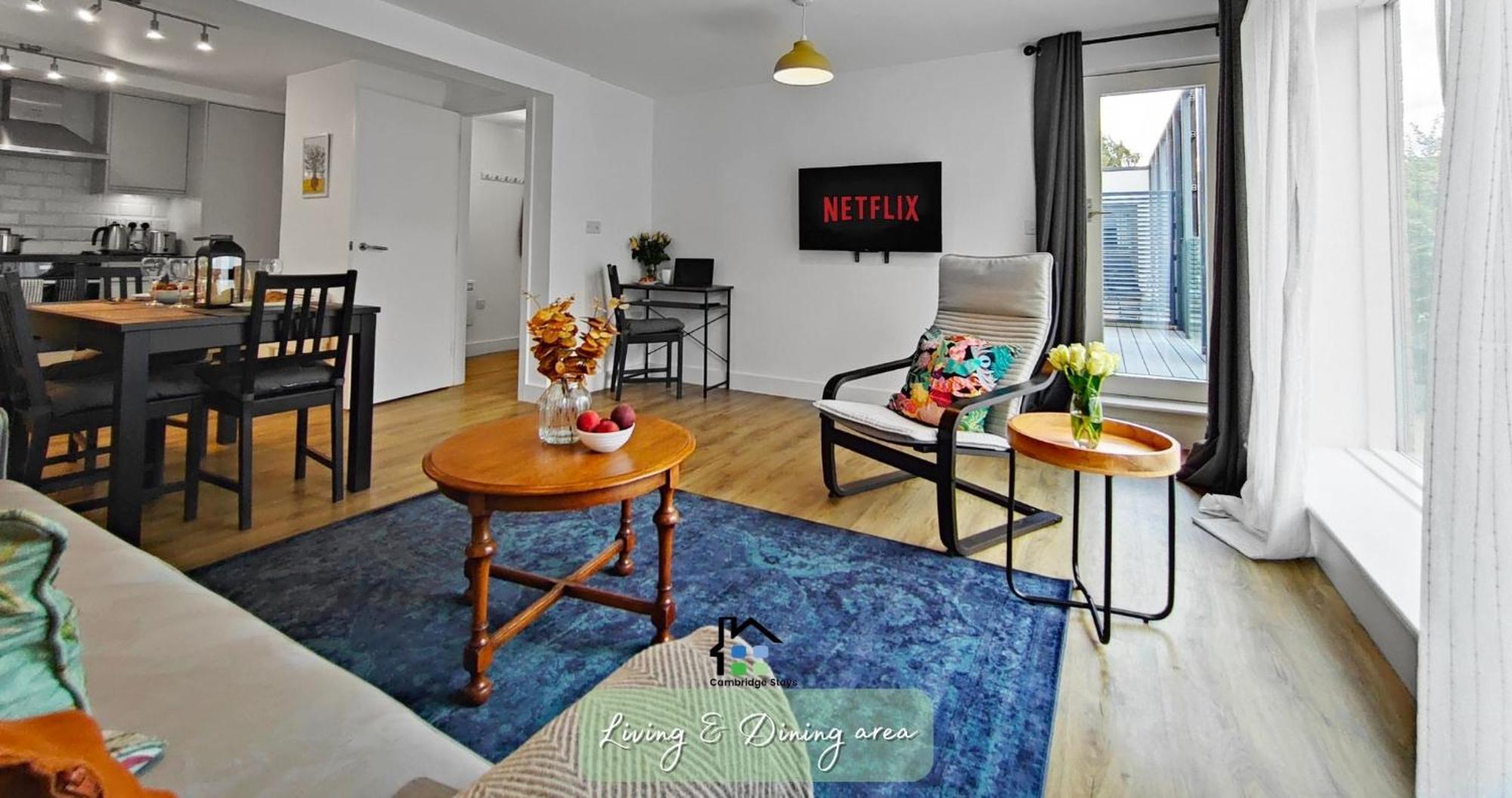 Cambridge Stays Riverside Apart Hotel With 2Br Flats At The City Centre-Parking-Balcony المظهر الخارجي الصورة