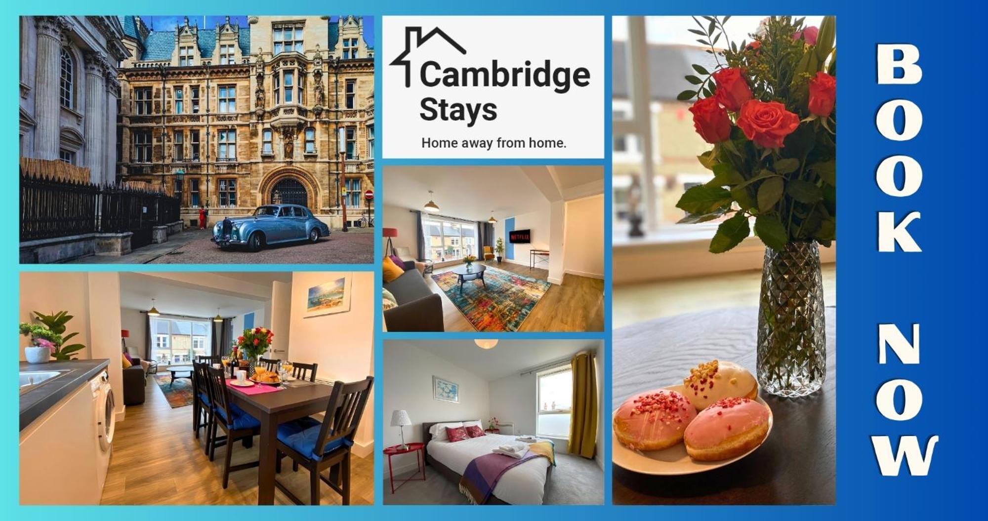 Cambridge Stays Riverside Apart Hotel With 2Br Flats At The City Centre-Parking-Balcony المظهر الخارجي الصورة